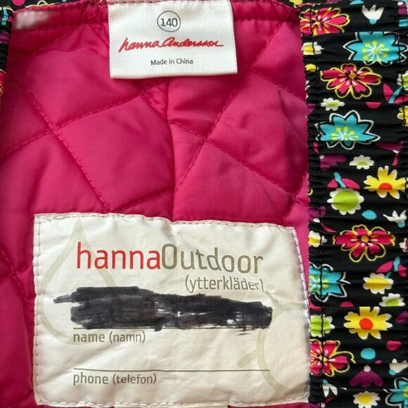 Hanna Andersson Girls Floral Snow Ski Pants Overalls 140 - Picture 4 of 4